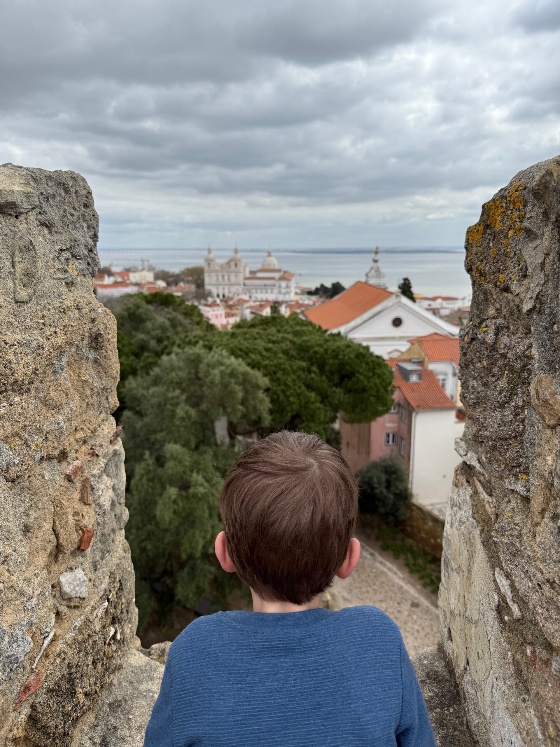 Boy at Sao Jorge in Lisbon, Portugal