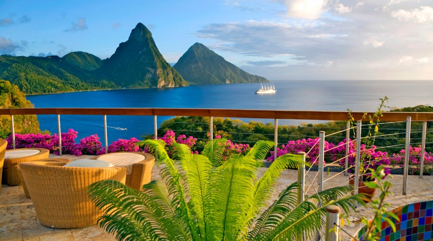Infamous open air suites at Jade Mountain in Saint Lucia